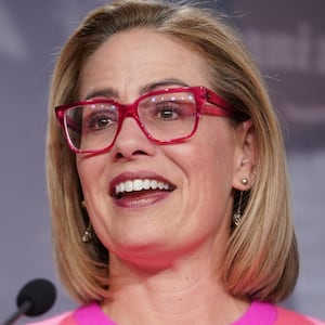 Senator Kyrsten Sinema (D-AZ) speaks during a news conference on the passage of the Respect for Marriage Act at the U.S. Capitol in Washington, D.C., U.S., November 29, 2022. REUTERS/Sarah Silbiger
