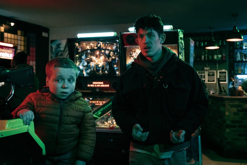Lenny Rush and Christopher Chung in Slow Horses.