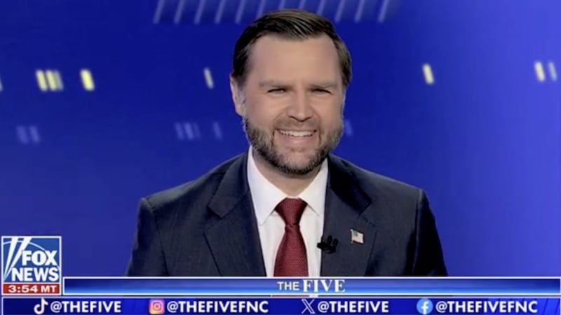 JD Vance guest hosts The Five on Fox News.