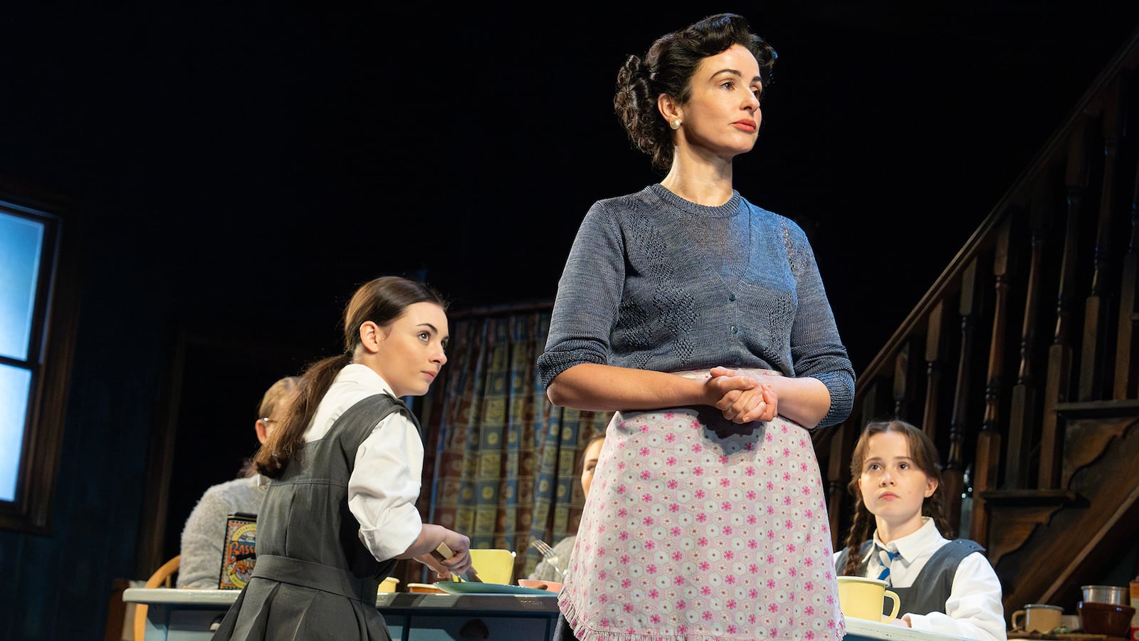 Lara McDonnell (“Young Joan”), Laura Donnelly (“Veronica”), and Sophia Ally (“Young Ruby”) in 'The Hills of California.'