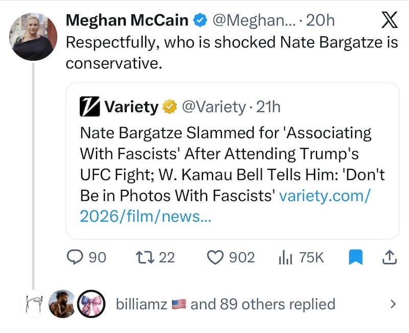 It's unclear whether McCain has insider knowledge, given that the comedian has remained neutral throughout his career.