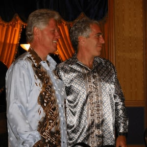 Bill Clinton and Jeffrey Epstein