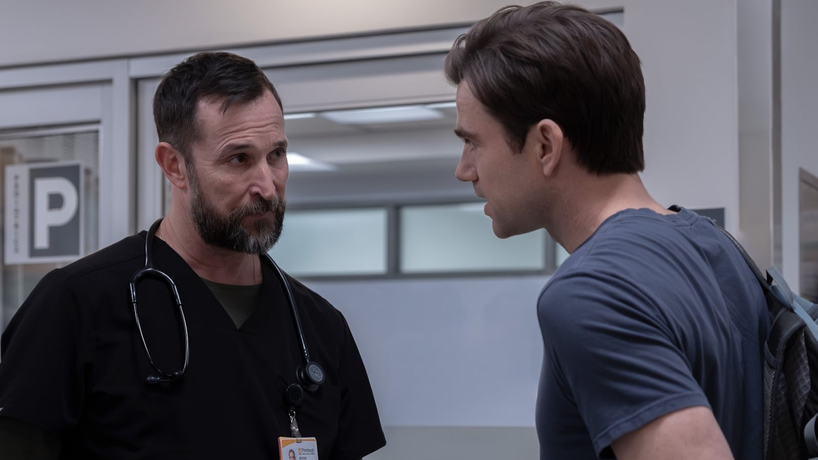 The Pitt stars Noah Wyle and Patrick Ball