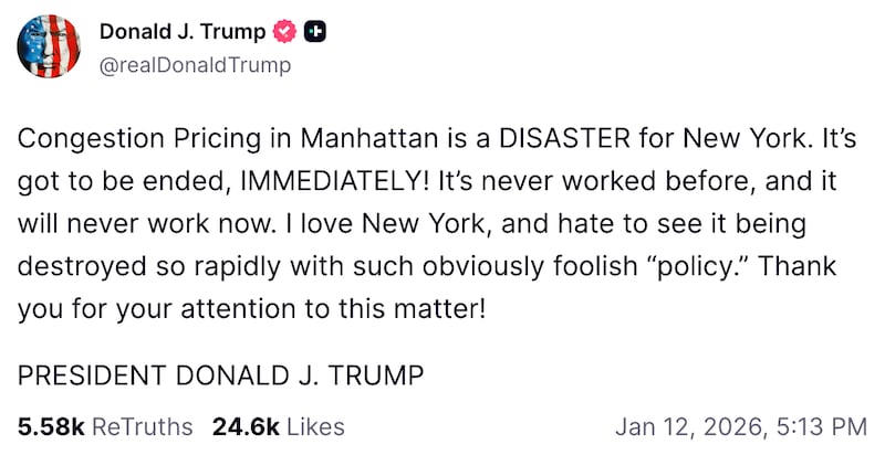 Donald Trump on Truth Social