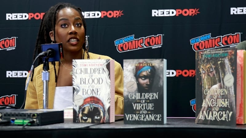 Tomi Adeyemi speaks during New York Comic Con 2024 at The Jacob K. Javits Convention Center on October 19, 2024 in New York City.