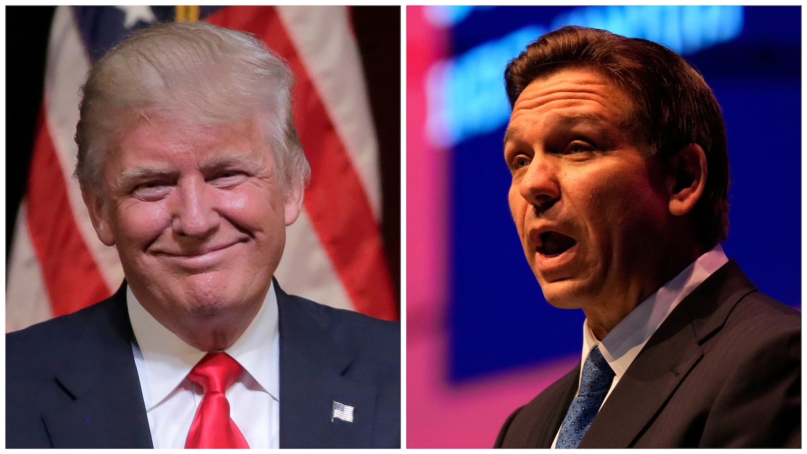 Donald Trump and Ron DeSantis