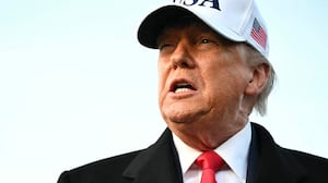 US President Donald Trump speaks to the press upon returning to Joint Base Andrews in Maryland on January 13, 2026.