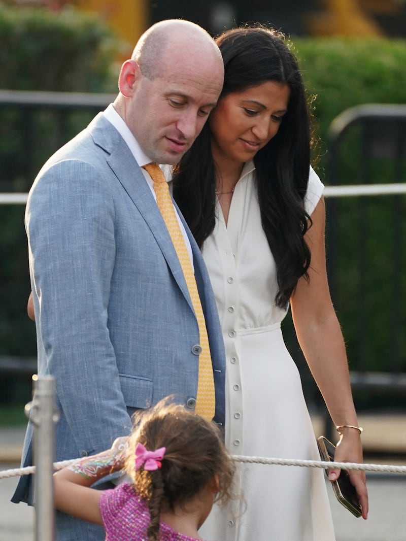 Katie Miller rushed to her husband's defense after he was called "ugly."