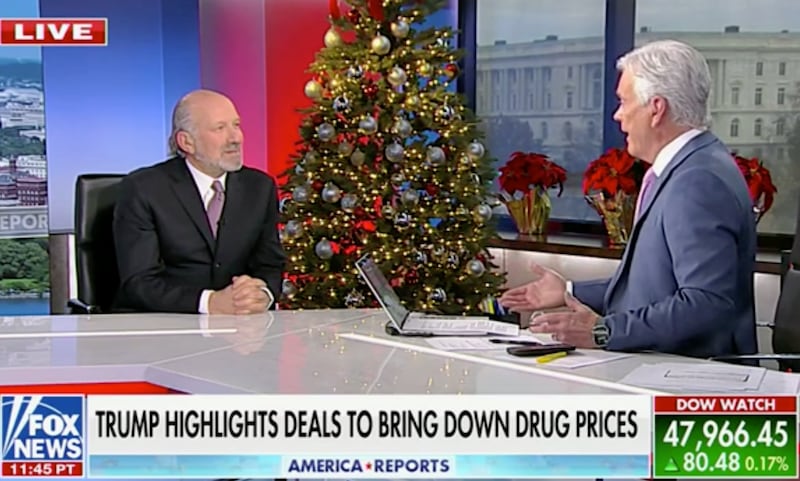 Roberts pressed Lutnick on the president's impossible math about drug prices.