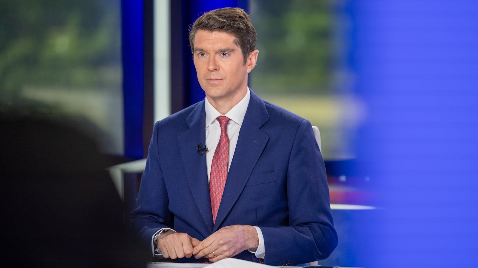 WASHINGTON, DC - MAY 12: Benjamin Hall Hosts Fox News Sunday at FOX News D.C. Bureau on May 12, 2024 in Washington, DC. (Photo by Tasos Katopodis/Getty Images)