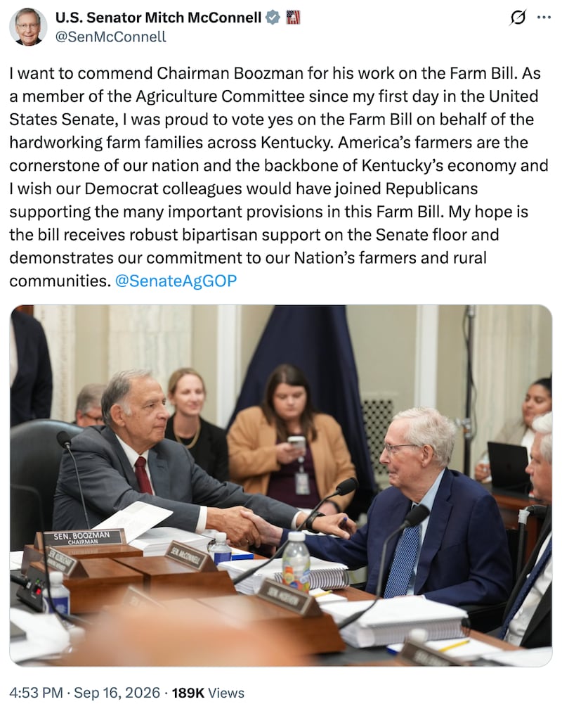 Mitch McConnell on X