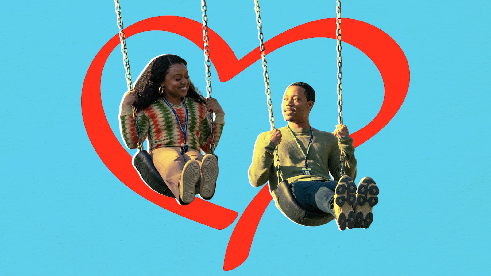 Quinta Brunson and Tyler James Williams.