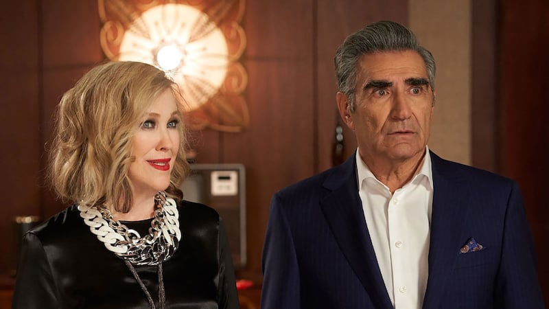 Catherine O'Hara and Eugene Levy in Schitt's Creek