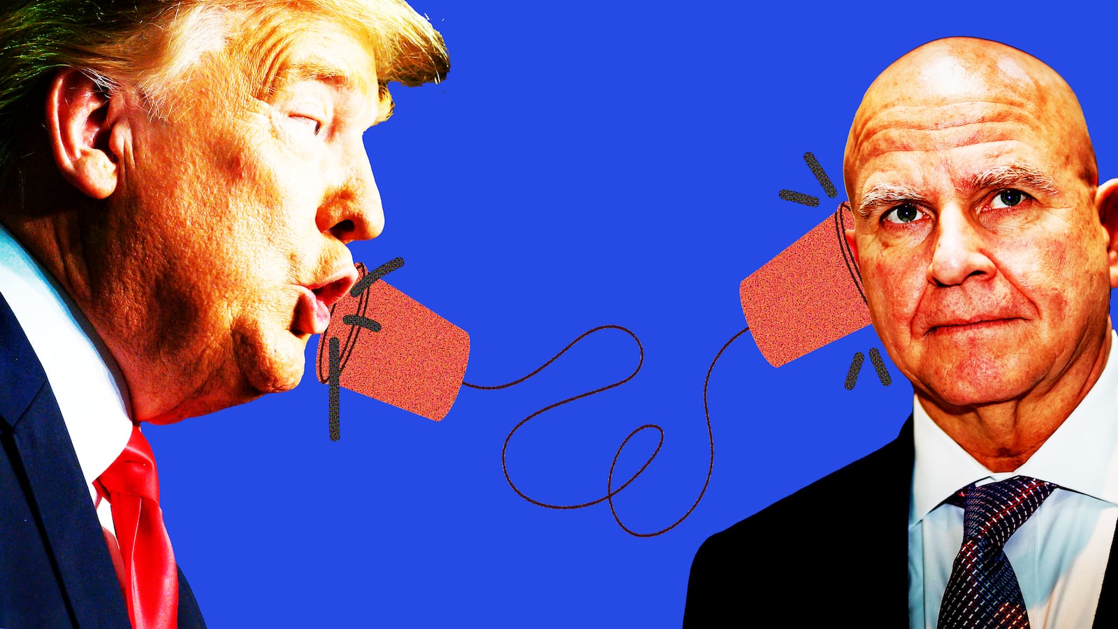 Donald Trump, HR McMaster photo illustration