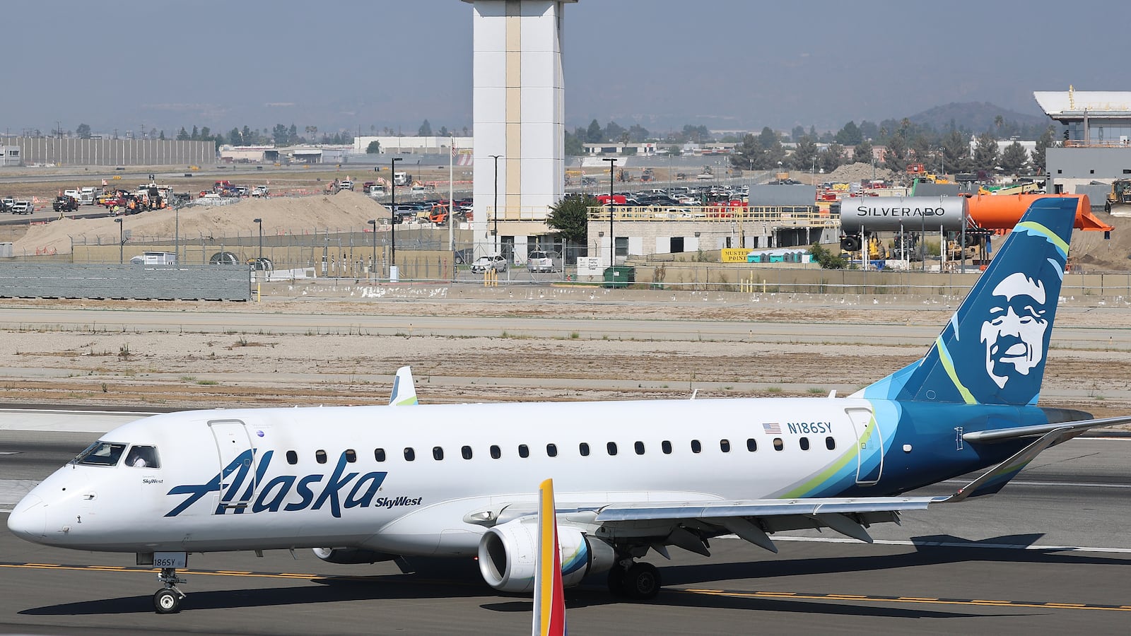 Alaska Airlines plane on tarmac