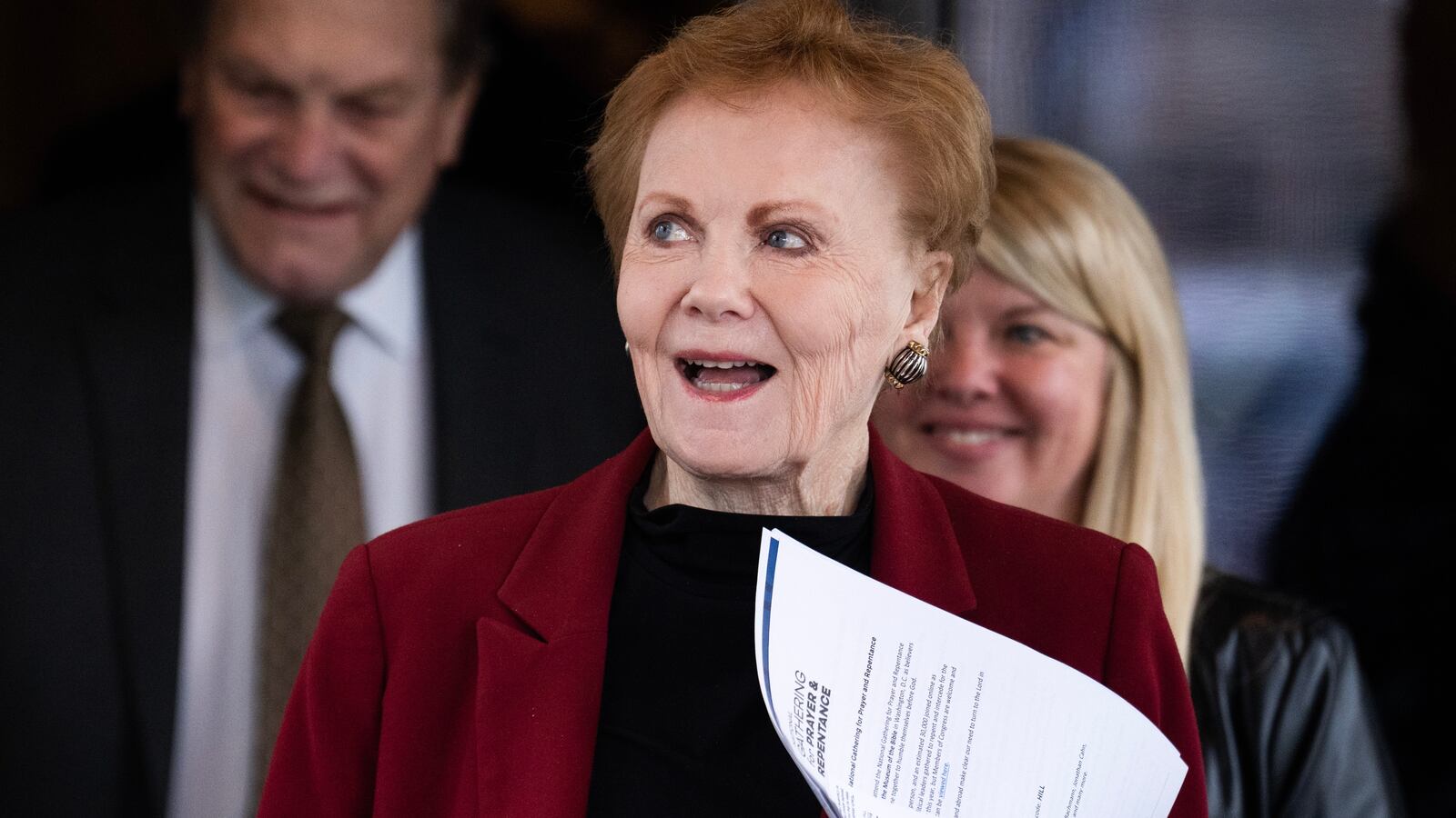 Rep. Kay Granger, R-Texas, leaves a meeting of the House Republican Conference at the Capitol Hill Club on Tuesday, January 30, 2024.