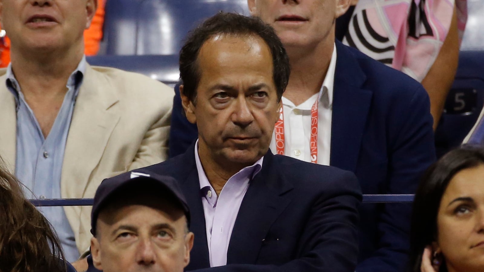 Hedge Fund manager John Paulson attends the men's singles final match of the U.S. Open in New York