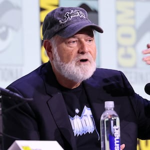 SAN DIEGO, CALIFORNIA - JULY 24: Rob Reiner speaks onstage at Collider's Directors On Directing Panel during 2025 Comic-Con International: San Diego at San Diego Convention Center on July 24, 2025 in San Diego, California. (Photo by Amy Sussman/Getty Images)