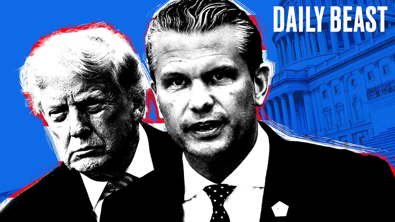 Donald Trump and Pete Hegseth