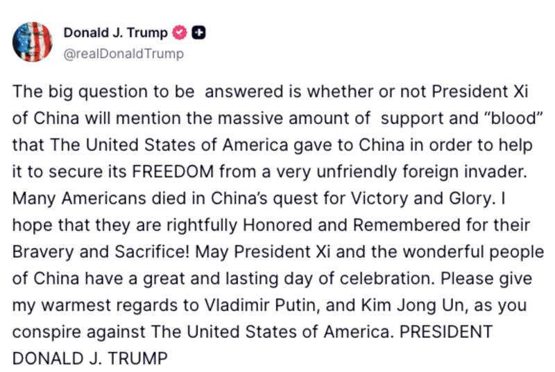 Trump rages on Truth Social