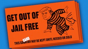 Donald Trump monopoly card