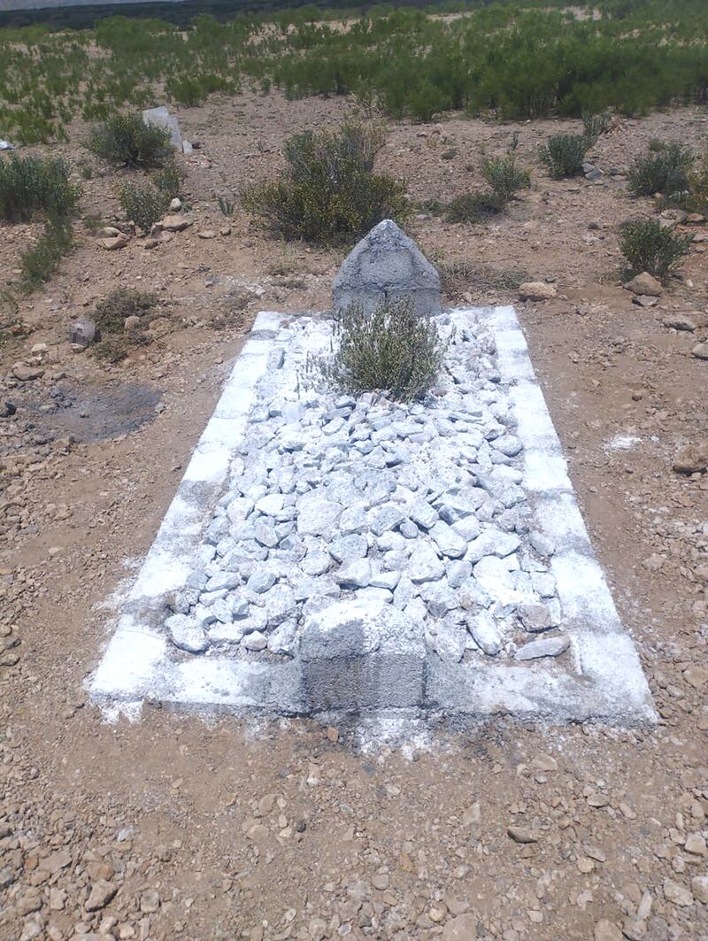 Abdul Rahman Waziri's grave in Afghanistan.