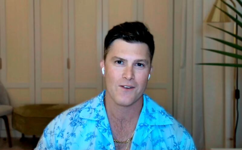 ManningCast, Colin Jost on video call with the Mannings and Che