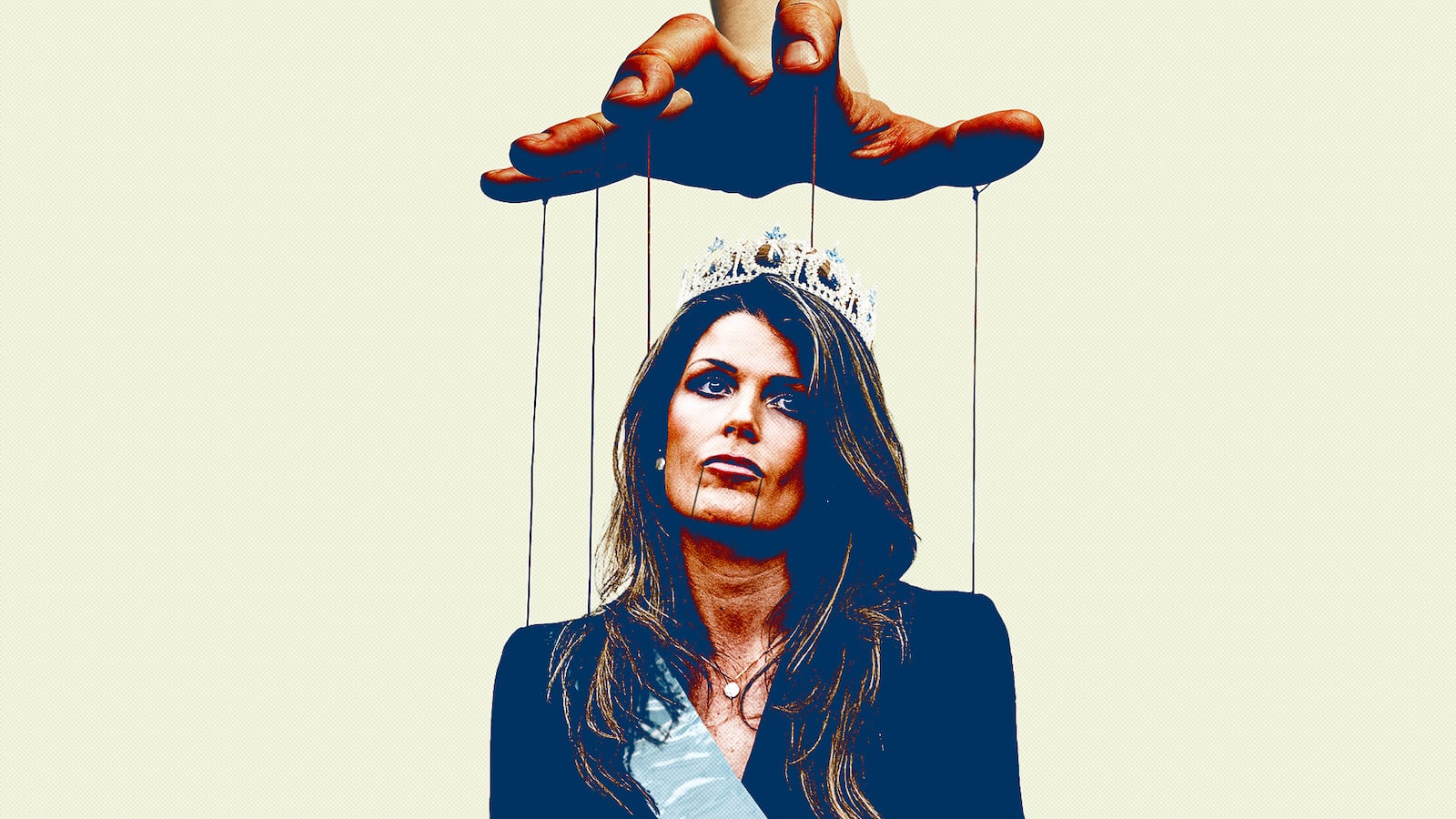 Lindsey Halligan as a puppet