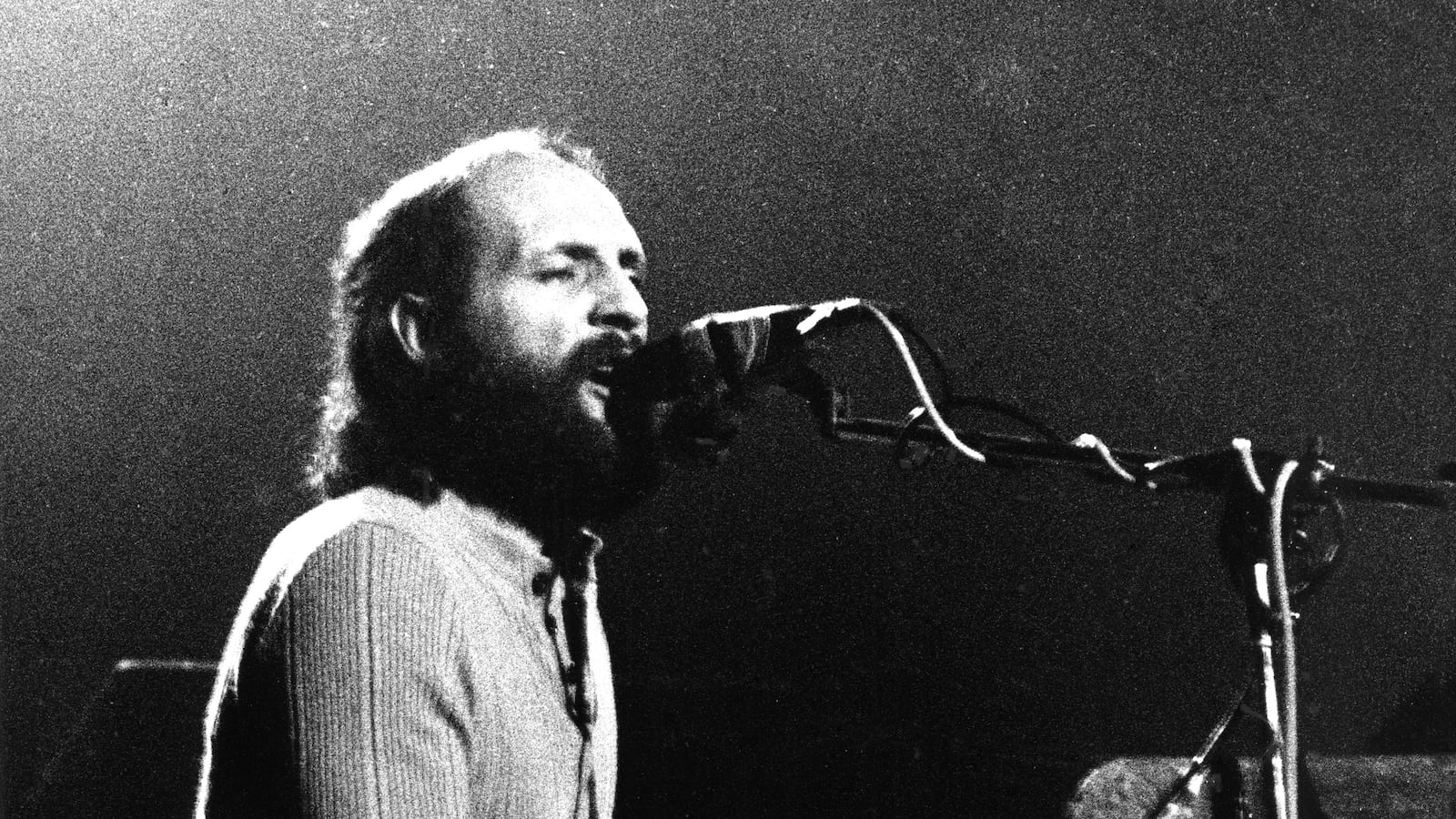 Mike Pinder of the Moody Blues performs on stage in March 1972 in Amsterdam, Netherlands.