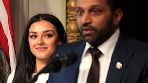 Kash Patel and Alexis Wilkins