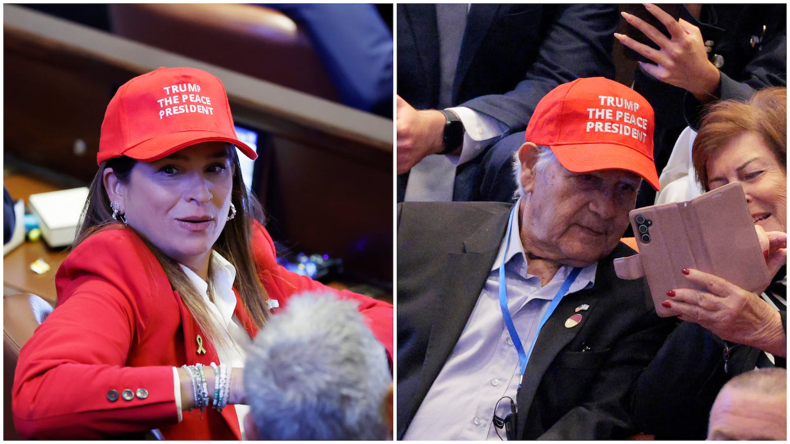 MAGA-style hats handed out in Israel