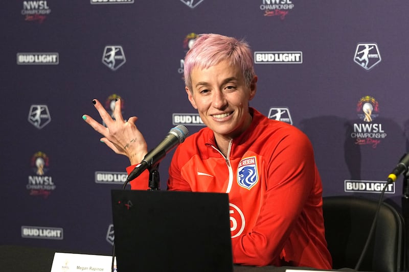Megan Rapinoe was part of the U.S. national teams that won the FIFA Women’s World Cup in 2015 and 2019.