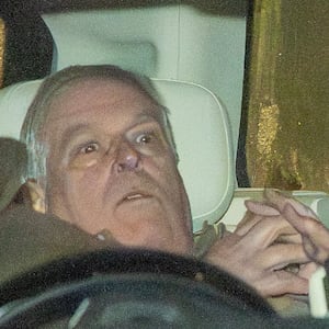 Andrew Mountbatten-Windsor is seen being driven away from a police station following his arrest on suspicion of misconduct in a public office. The brother of King Charles was seen sitting in the back of a Range Rover as he left the Police Investigation Centre on February 19, 2026, in Aylsham, Norfolk, United Kingdom.