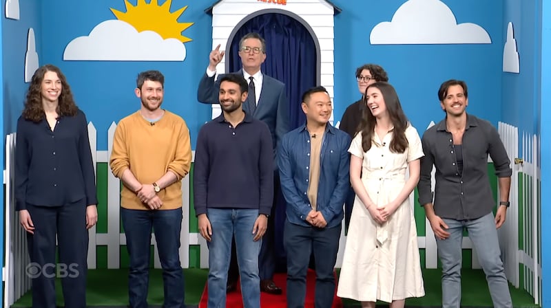 Stephen Colbert introduced the resumes of some of his staff members.