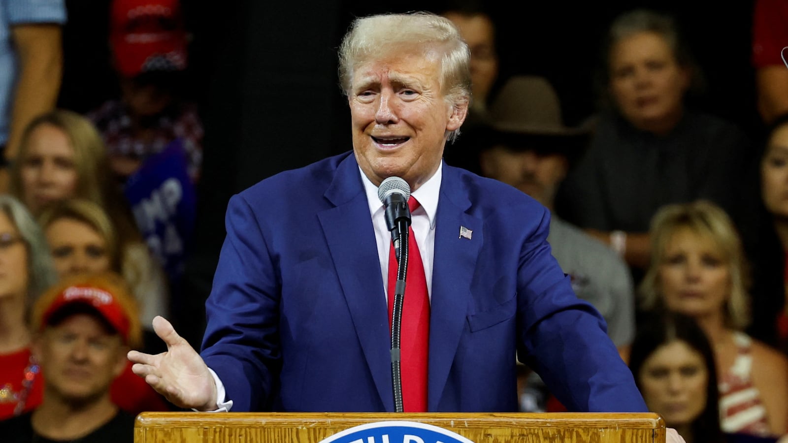 Former U.S. President and Republican presidential candidate Donald Trump.