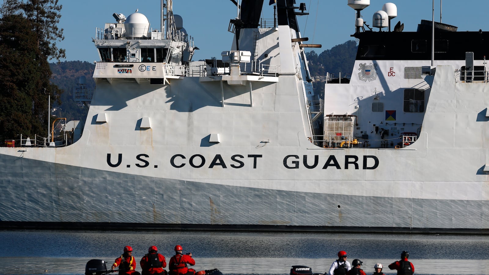 A U.S. Coast Guard cutter