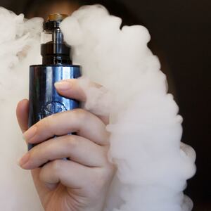 photo of vape e-cig ecig ecigarette juul plume of smoke vapers teens kids teen kid addiction fda scott gottlieb