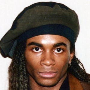 A photo of Milli Vanilli's Fab Morvan and Rob Pilatus against a white background
