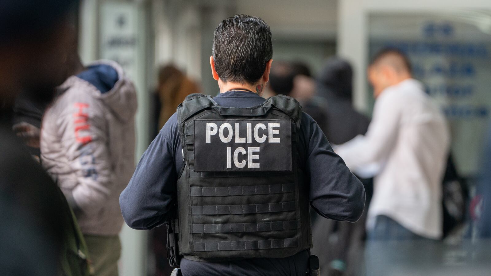 An ICE agent in New York City