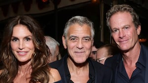 Cindy Crawford, George Clooney, and Rande Gerber