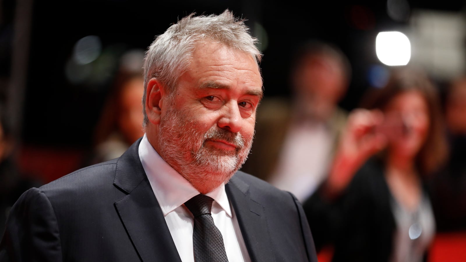 Luc Besson arrives for the screening of the movie “Eva” at the 68th Berlin International Film Festival Berlinale in Berlin,Germany, Feb. 17, 2018.