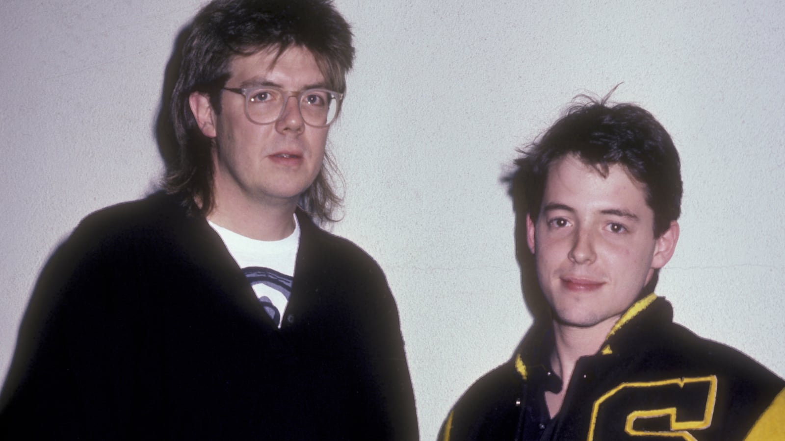 Director John Hughes and actor Matthew Broderick