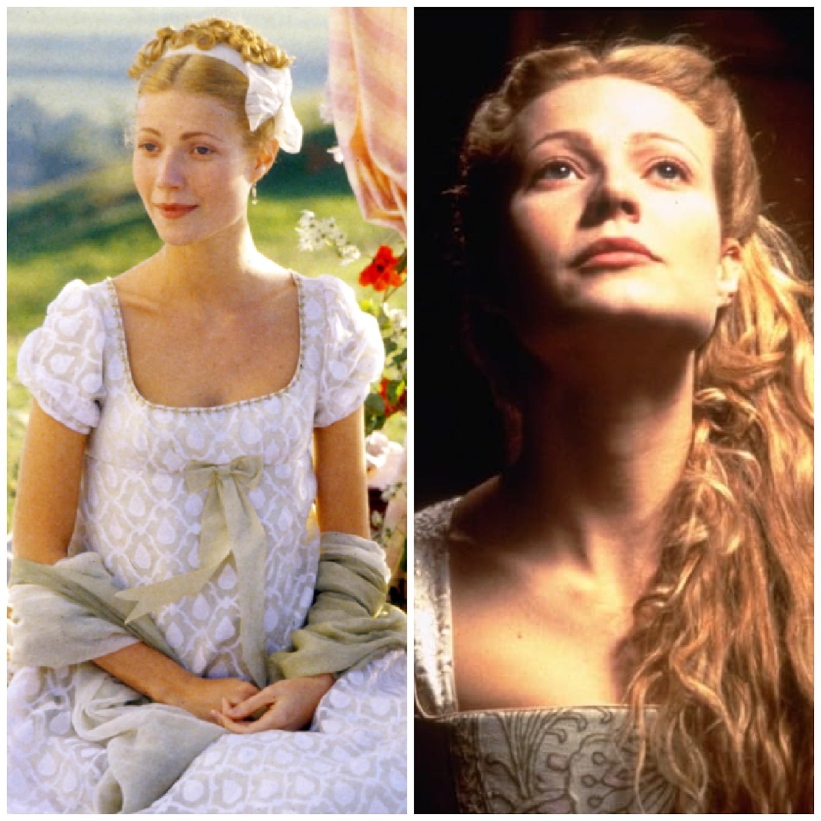 Gwyneth Paltrow, Apple Martin's mother, in 'Emma' (1996) and 'Shakespeare in Love' (1998).