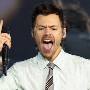 Harry Styles onstage.