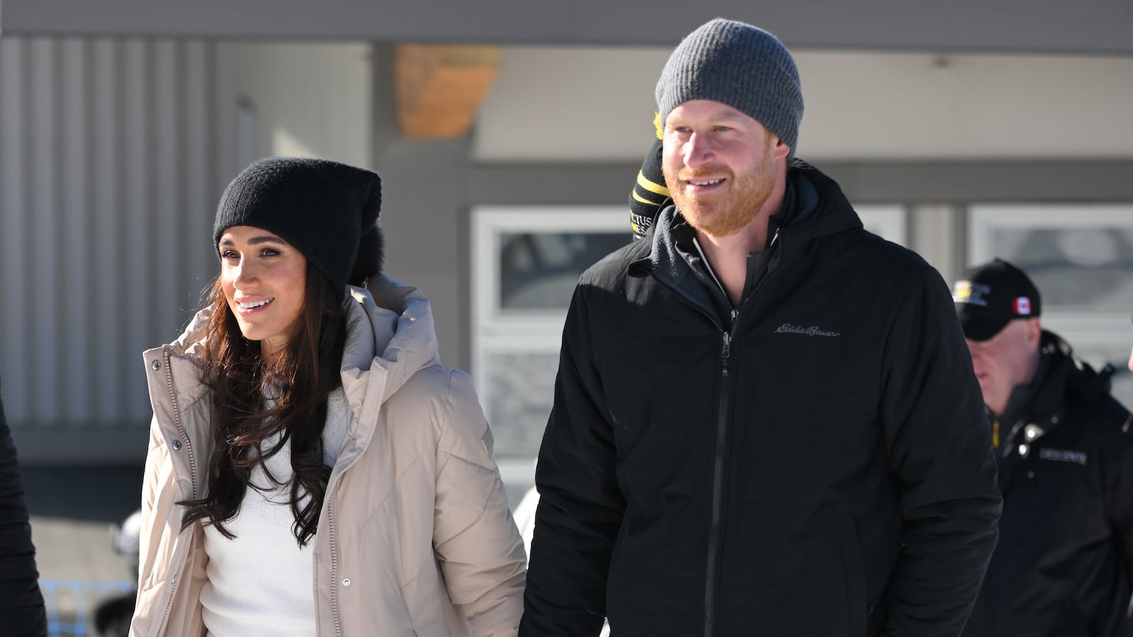 Prince Harry, Duke of Sussex and Meghan, Duchess of Sussex attend the Invictus Games One Year To Go Event on February 14, 2024 in Whistler, Canada.