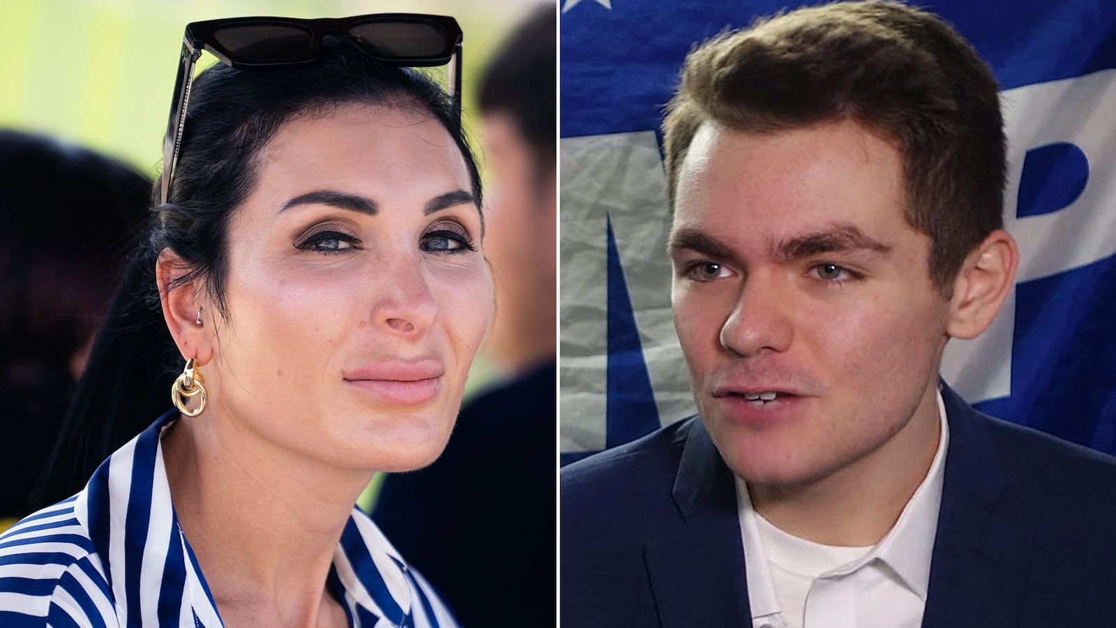 Laura Loomer and Nick Fuentes