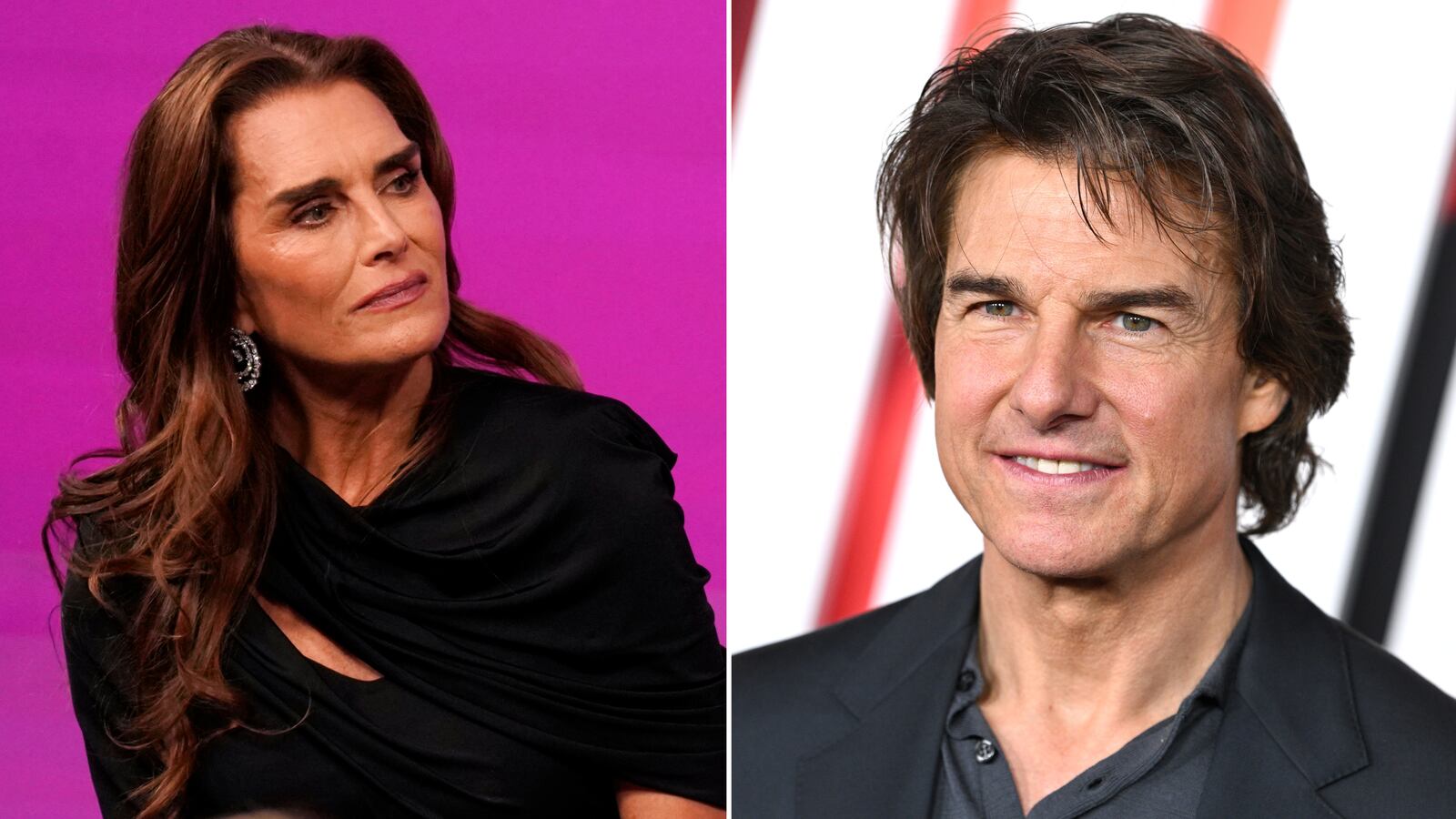 Brooke Shields and Tom Cruise