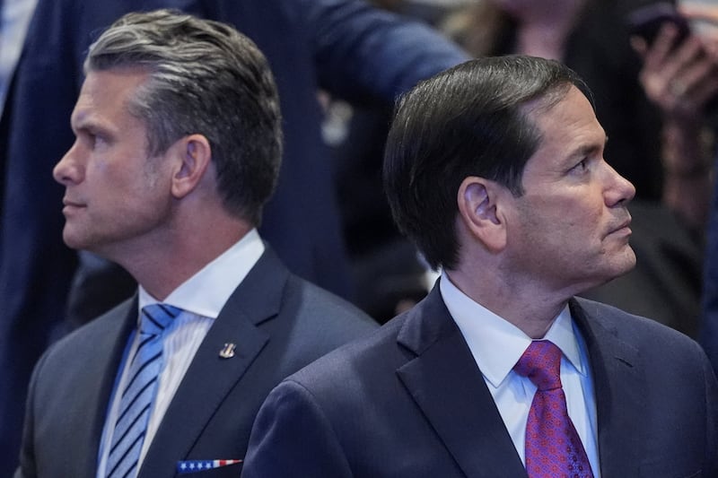 Pete Hegseth and Marco Rubio
