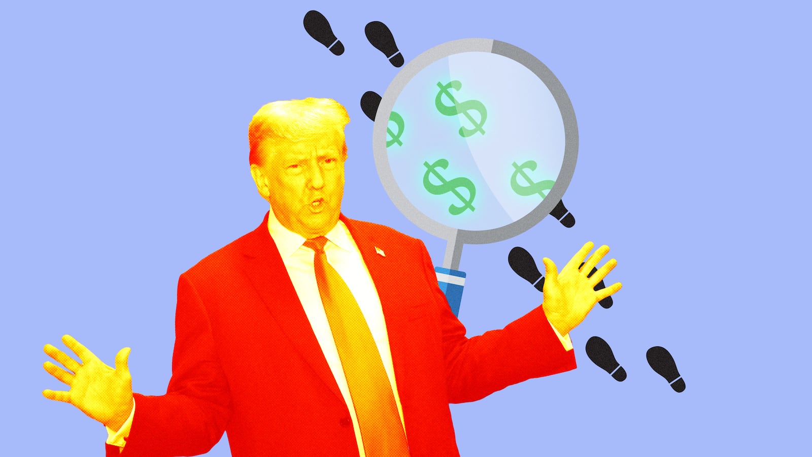 A photo illustration of former President Donald Trump.