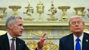 US President Donald Trump meets with Canadian Prime Minister Mark Carney